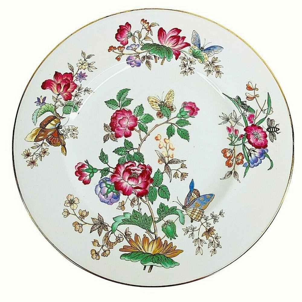 Wedgwood Charnwood Salad Dessert Plate 8” Floral Butterflies Bone‎ China England